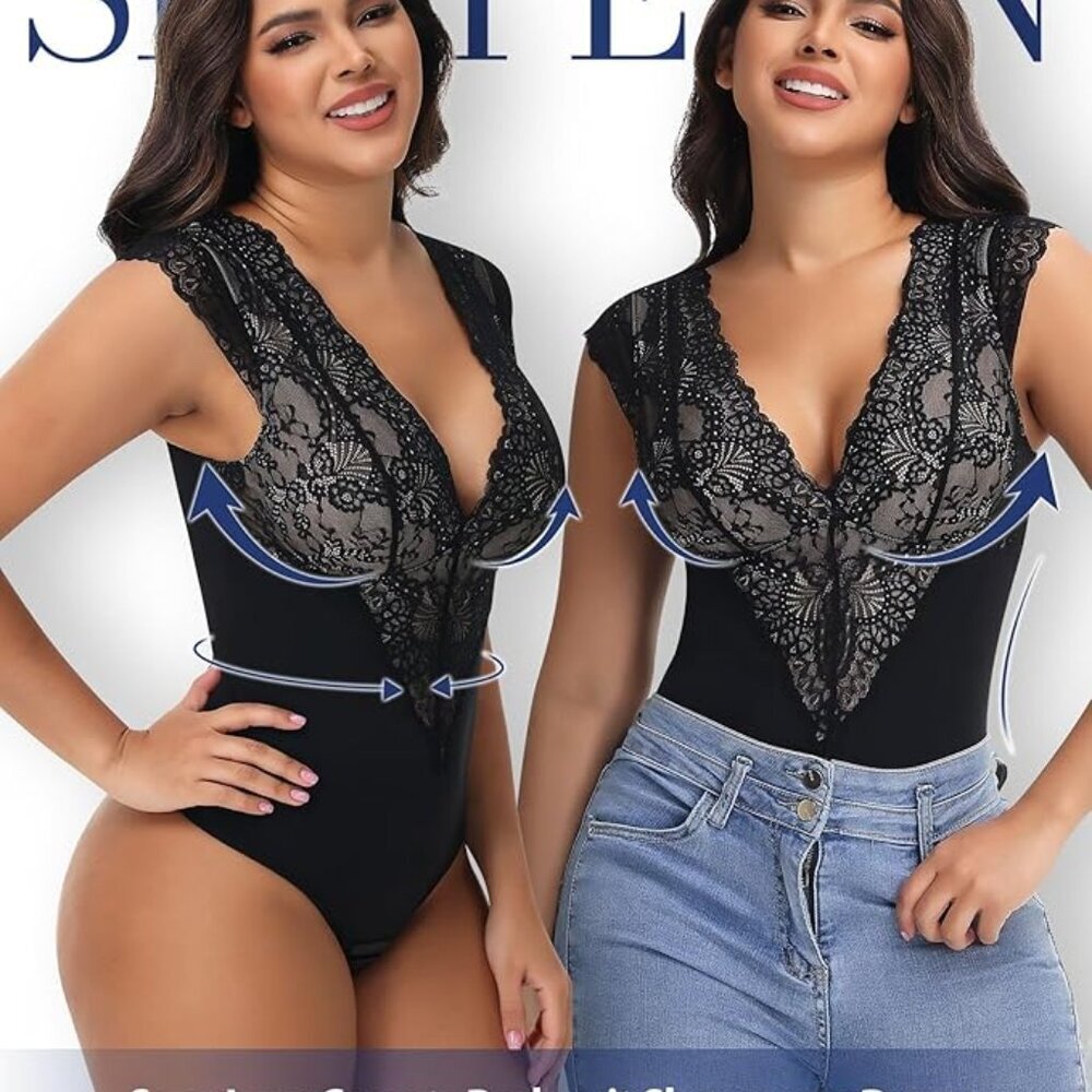 SHAPERIN Sexy Lace Bodysuit